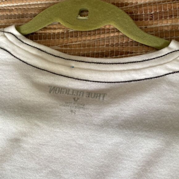 EUC true religion graphic tee white and gray graphic size S - Picture 7 of 8